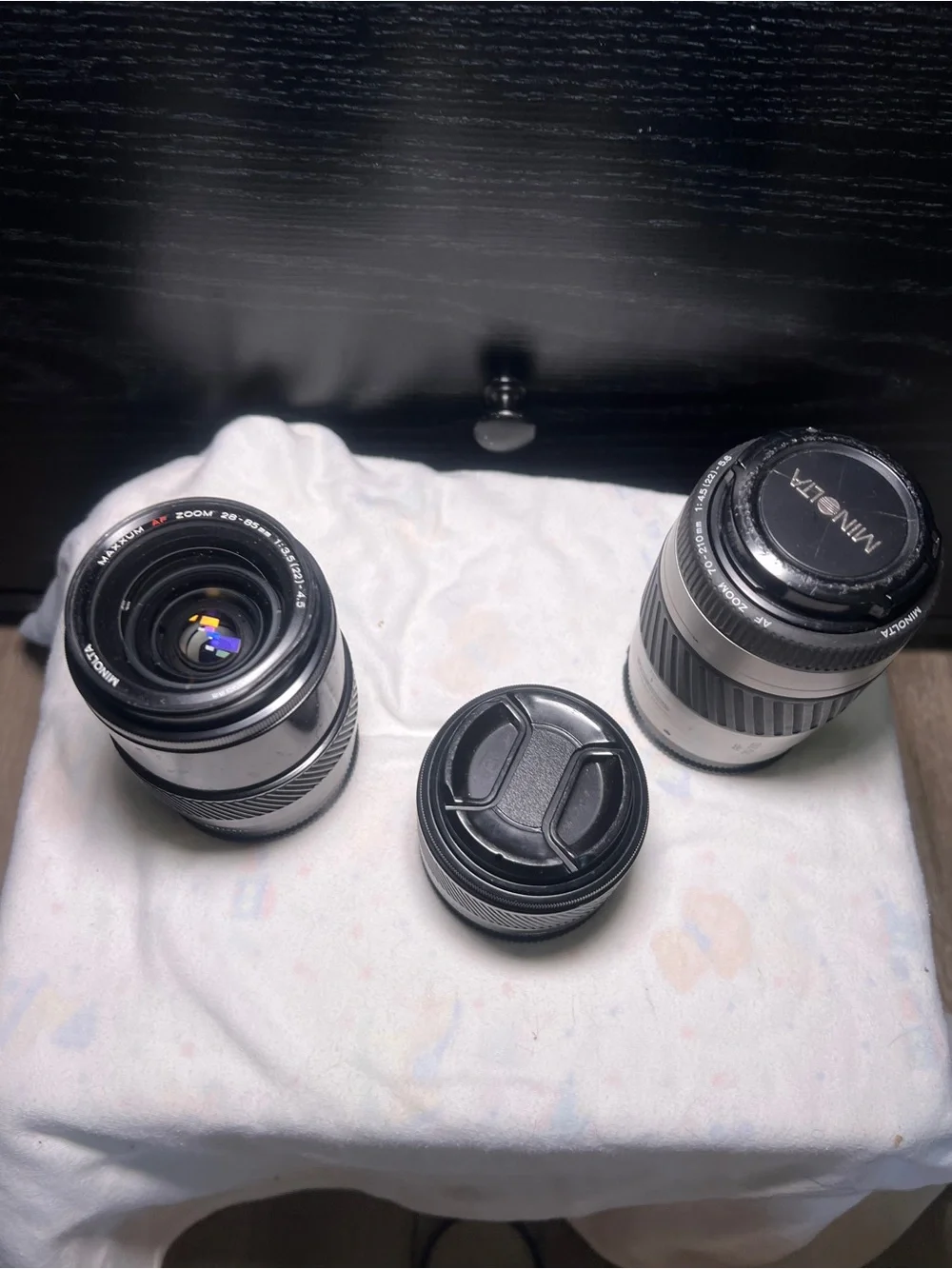 📸Minolta Maxxum AF Lens Bundle-28-85mm (3.5), 50mm (1.4), and 70-210MM (4.5)